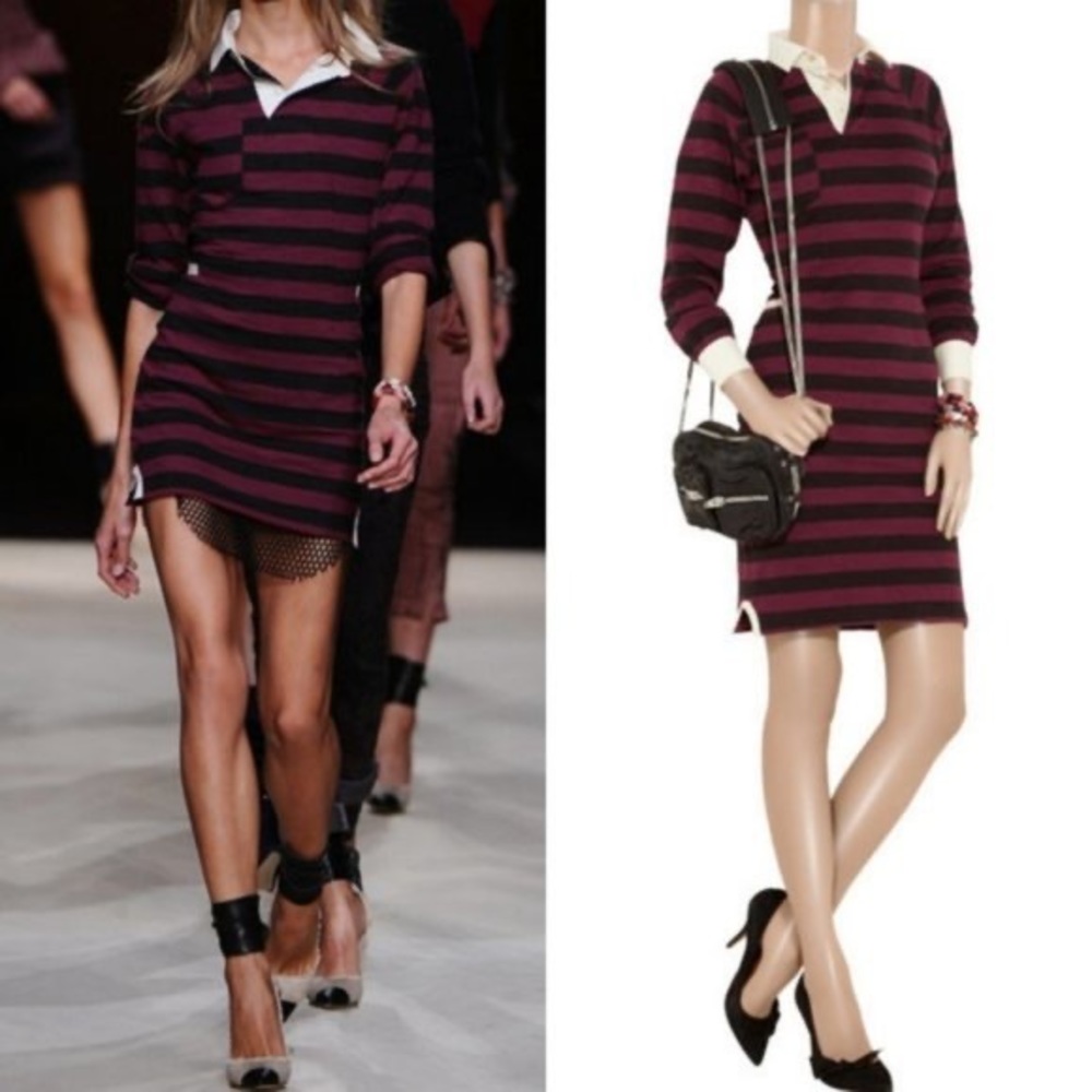 Isabel Marant “Grady” Striped Rugby Tunic Dress - Vint Sz 3 *As seen on RIHANNA*